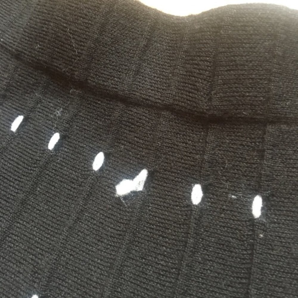 knit Zara circle black skirt with white detail S - Picture 4 of 4